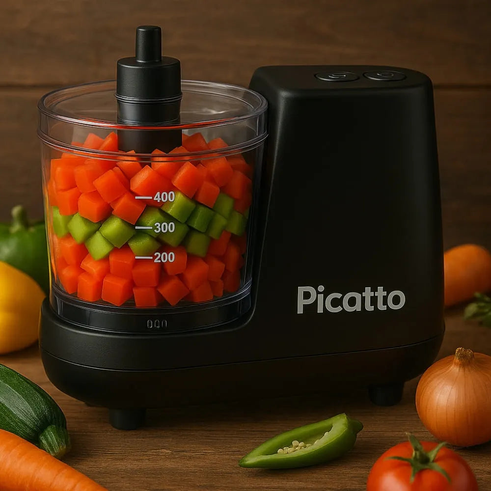 Processador De Alimentos Turbo Picatto 110V - Multiprocessador Elétrico
