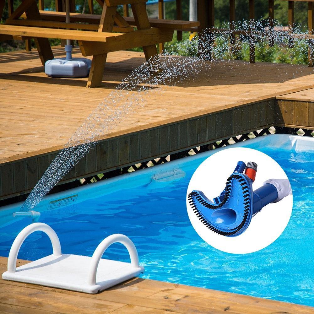 Aspirador de Piscina a Vácuo – Limpeza Profunda Sem Esforço e Sem Gastos