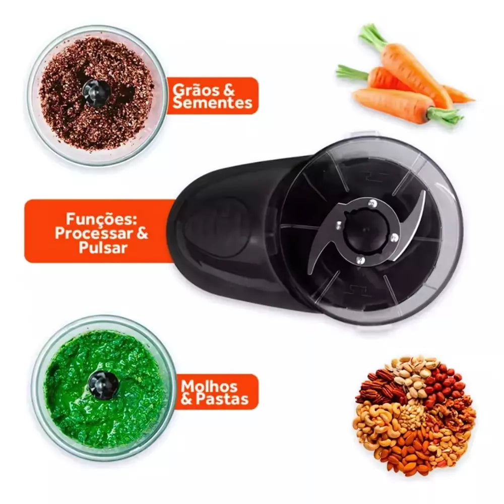 Processador De Alimentos Turbo Picatto 110V - Multiprocessador Elétrico