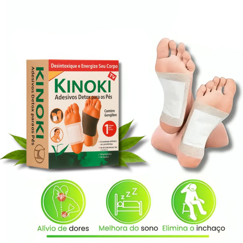 Pack 50 Adesivos Detox Kinoki - Alívio Profundo e Vitalidade Imediata