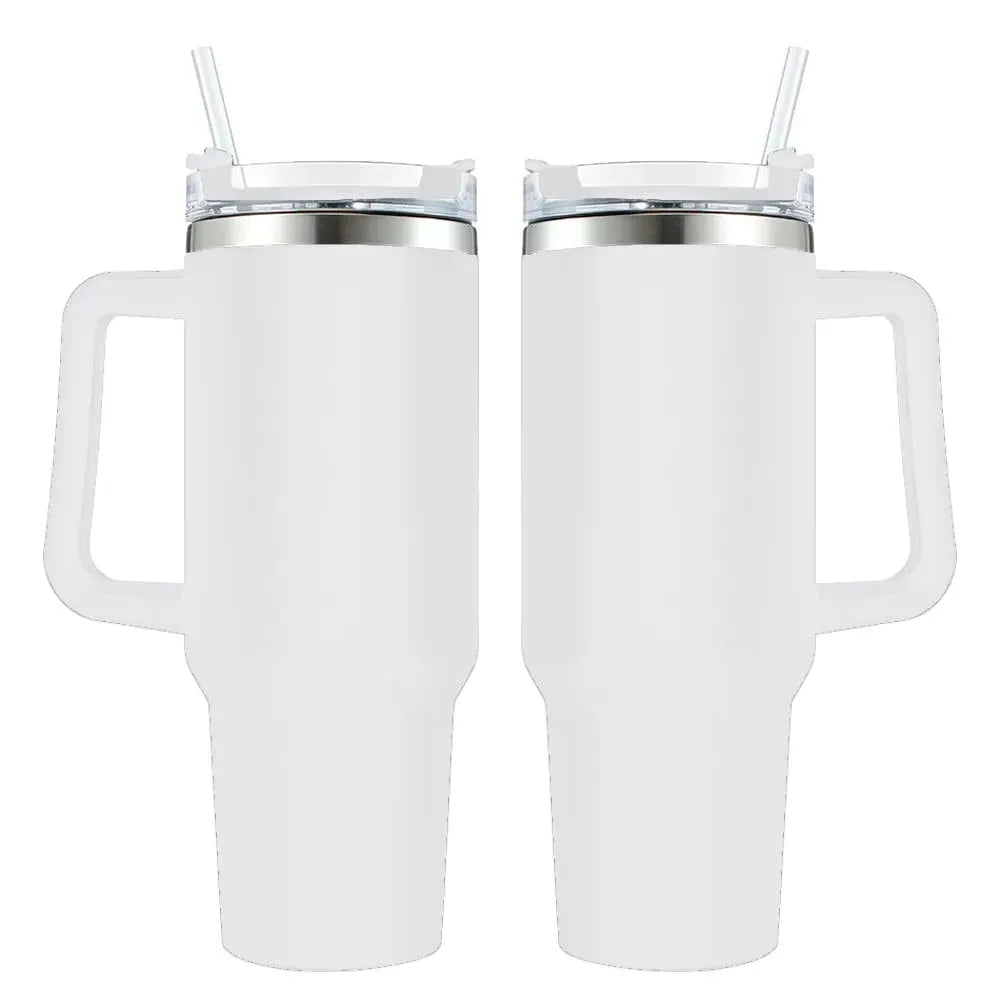 Kit 2 Copo Quencher com Tampa, Canudo e Alça Resistente