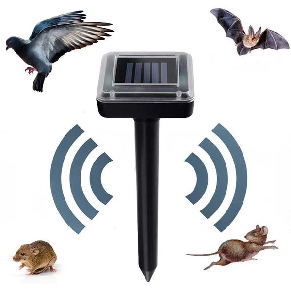 Kit 2 Repelente Solar Ultrassônico Afasta Pragas – Proteção 24h e Ambiente Livre de Insetos