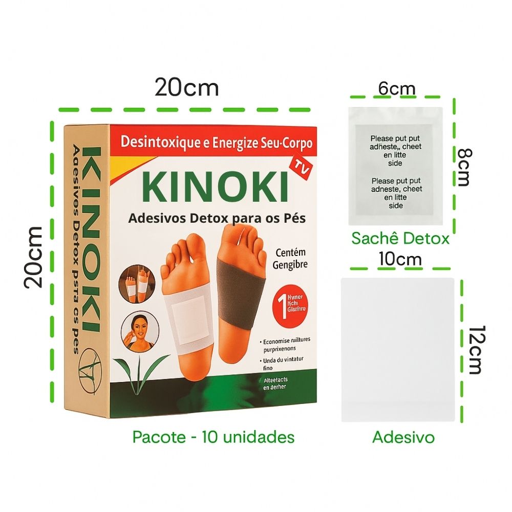 Pack 50 Adesivos Detox Kinoki - Alívio Profundo e Vitalidade Imediata