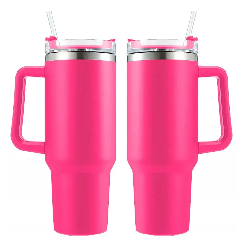 Kit 2 Copo Quencher com Tampa, Canudo e Alça Resistente