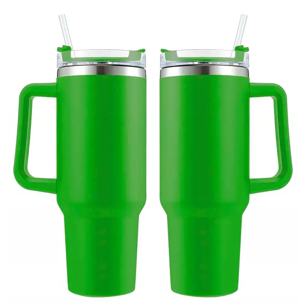 Kit 2 Copo Quencher com Tampa, Canudo e Alça Resistente