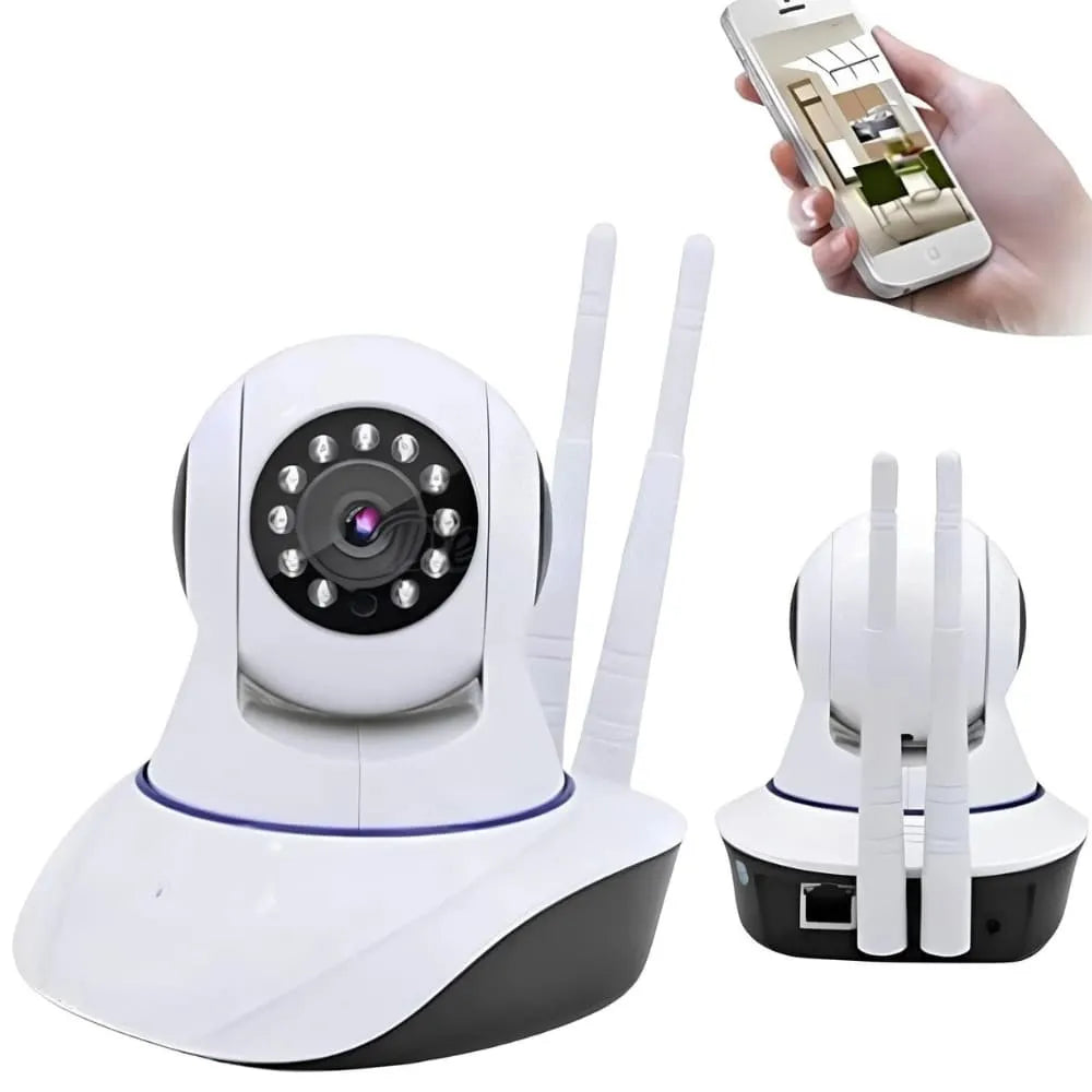 Kit 2 Câmera de Segurança Wifi 360 - Câmera Externa e Interna
