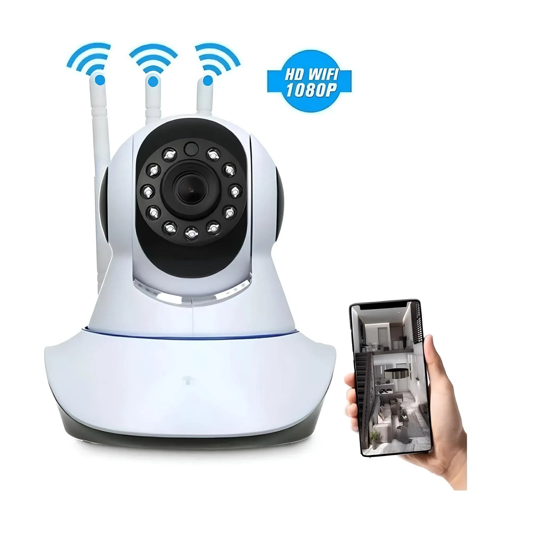 Kit 2 Câmera de Segurança Wifi 360 - Câmera Externa e Interna