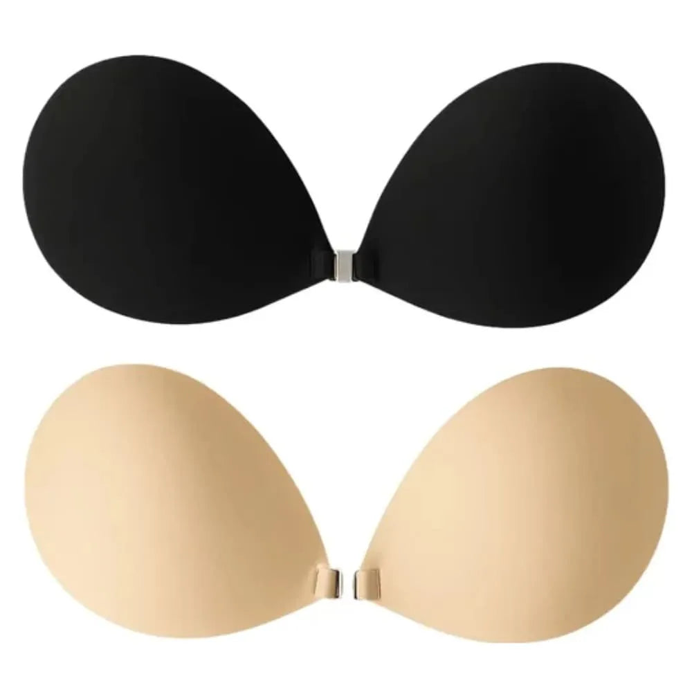 Kit 2 Sutiã Adesivo Invisível - Efeito Silicone, Confortável e de Sustentação