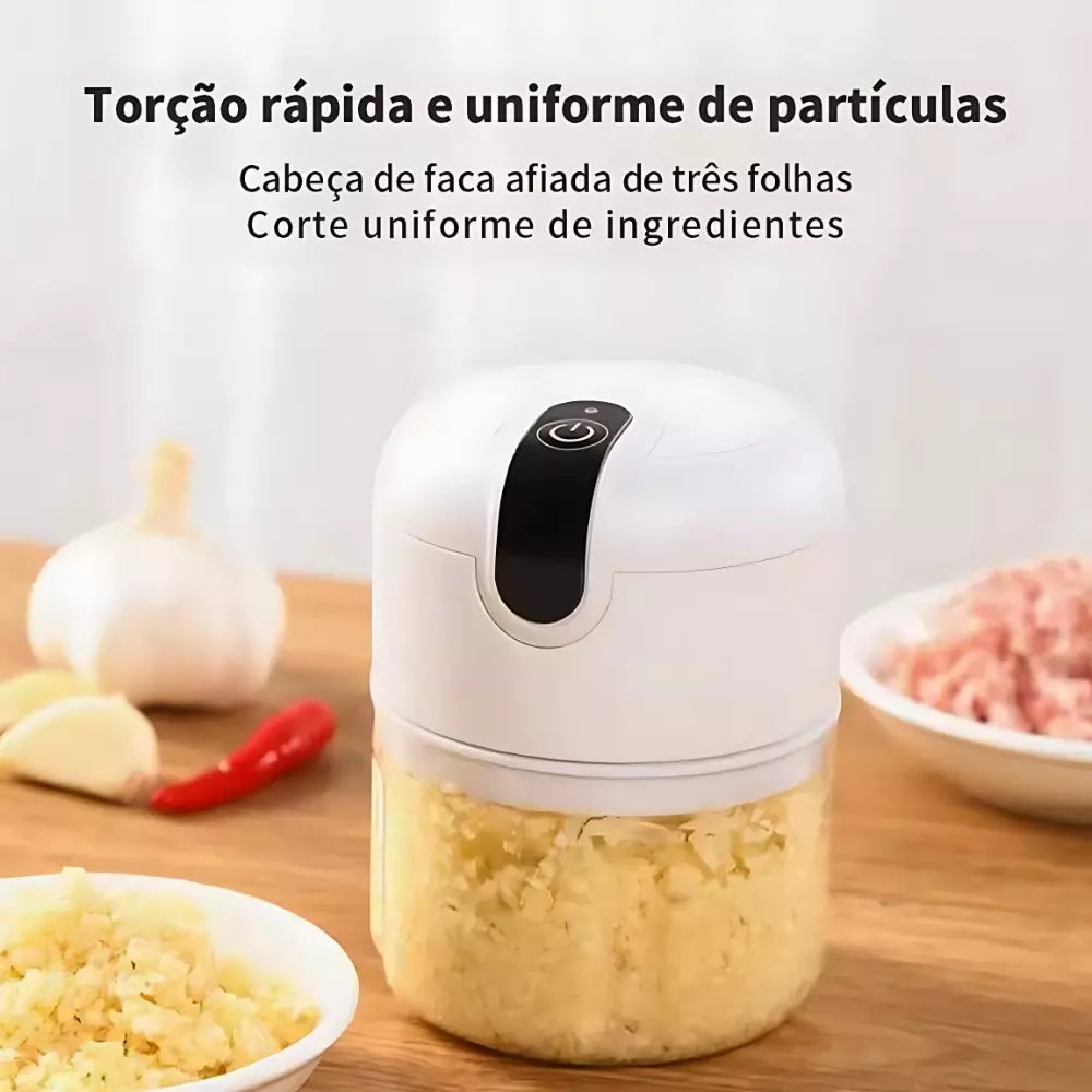 Kit 2 Mini Triturador e Processador De Alimentos Elétrico Portátil