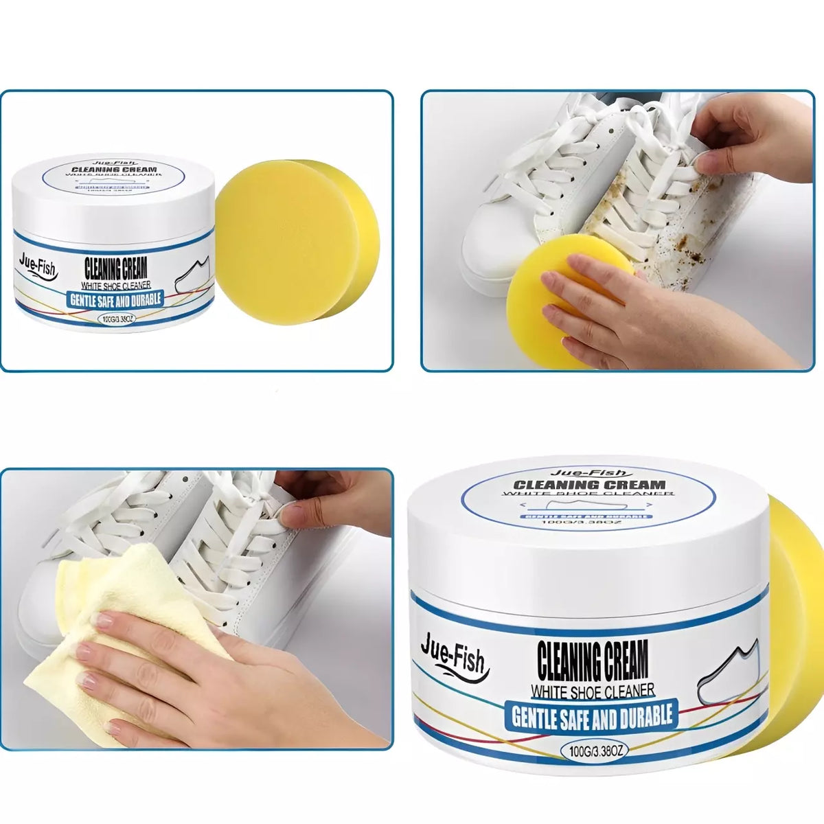 Kit 2 Limpa Tênis Branco - Removedor De Sujeira e Amarelado
