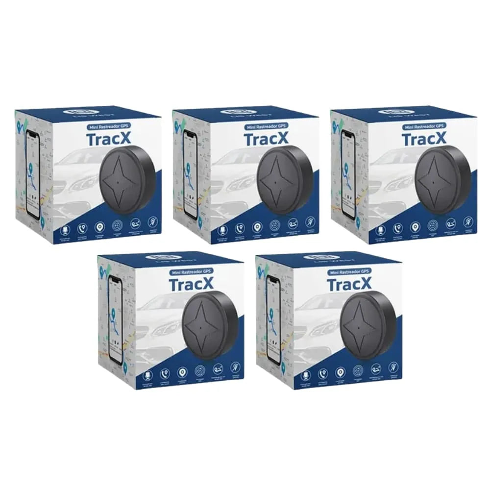 Kit 5 Mini Rastreador GPS TracX - Monitora e Rastreia