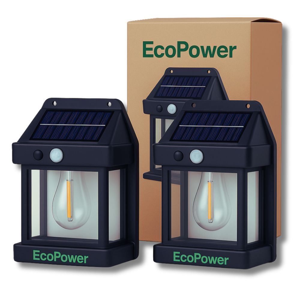 Kit 2 Refletor Solar EcoPower – Iluminação Inteligente e Econômica