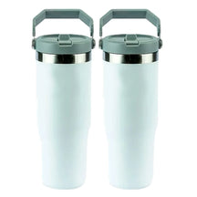 Kit 2 Garrafas Térmicas Flip Straw Tumbler com Canudo - Á Prova de Vazamentos