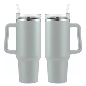 Kit 2 Copo Quencher com Tampa, Canudo e Alça Resistente