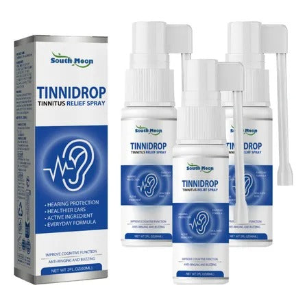 Kit 3 Tinnidrop Clean -  Limpeza e Alívio de Zumbido Nos Ouvidos