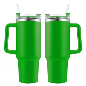 Kit 2 Copo Quencher com Tampa, Canudo e Alça Resistente