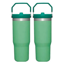 Kit 2 Garrafas Térmicas Flip Straw Tumbler com Canudo - Á Prova de Vazamentos