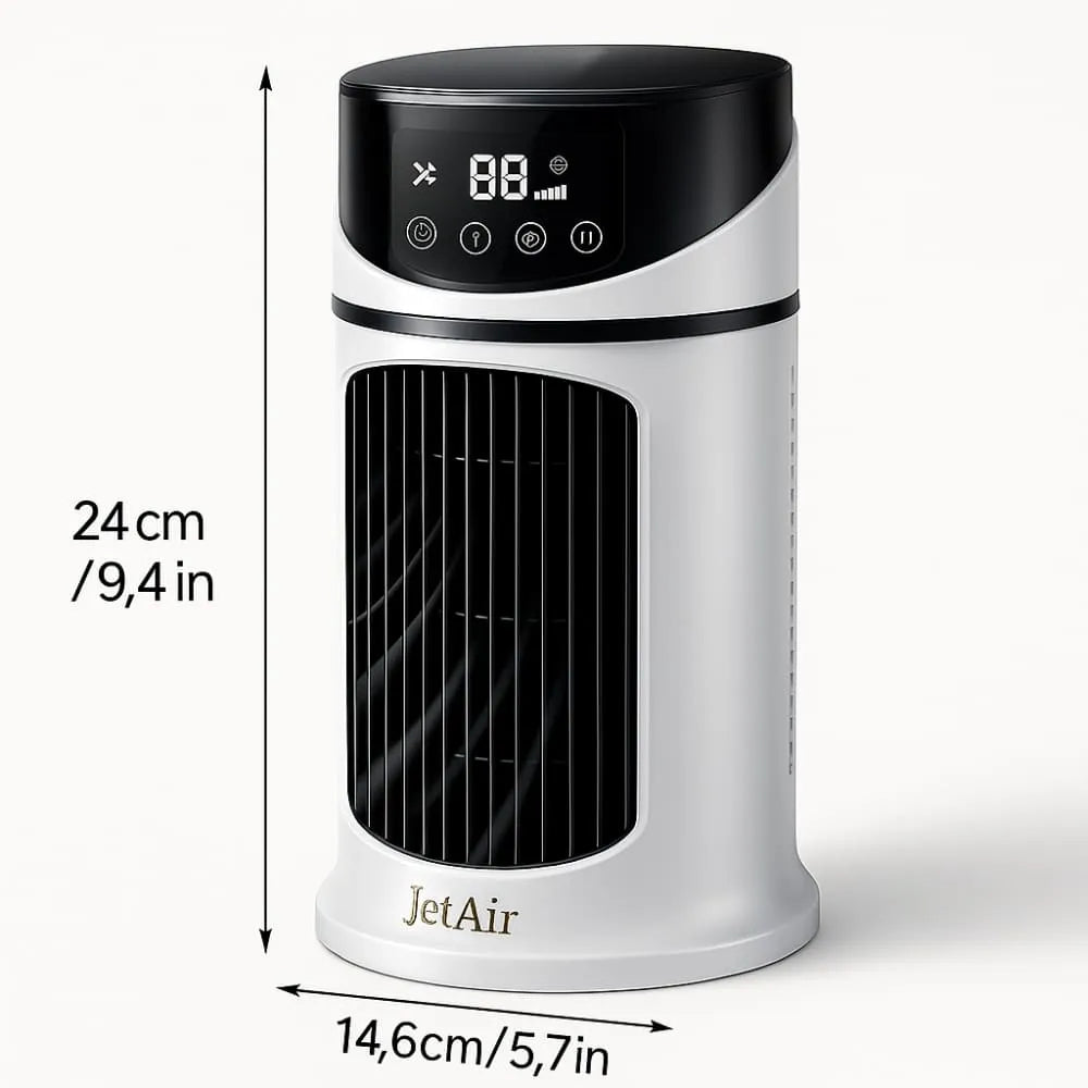 JetAir Turbo - Ar Condicionado Portátil Bivolt 4 em 1 - Refrigerador de Ar Silencioso